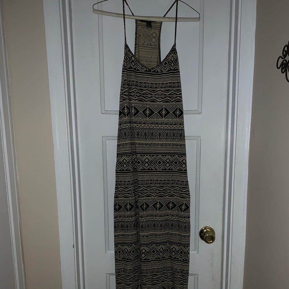Forever21 Spaghetti strapped, patterned dress.